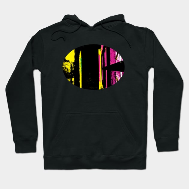 abstract in pink and yellow Hoodie by rclsivcreative